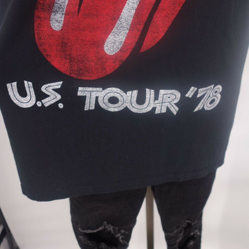 NEW Hollister Women's Medium Must Have Black Rolling Stones US Tour '78 Tee - Picture 2 of 5